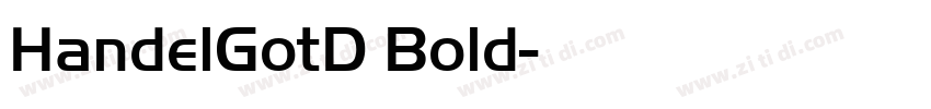 HandelGotD Bold字体转换